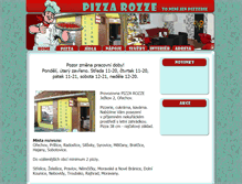 Tablet Screenshot of pizzarozze.cz